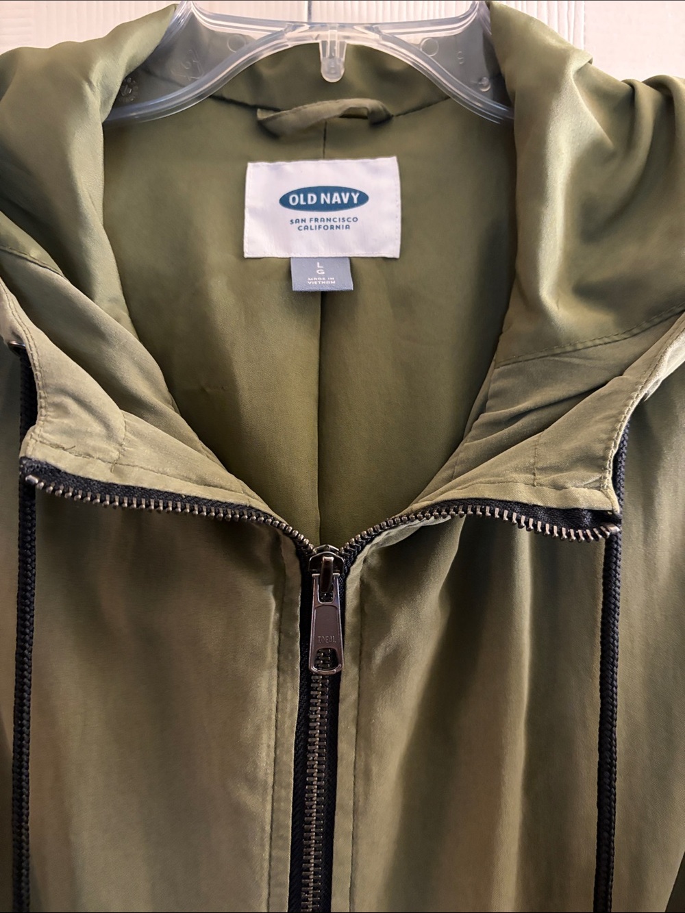 Old Navy Olive Hooded Jacket